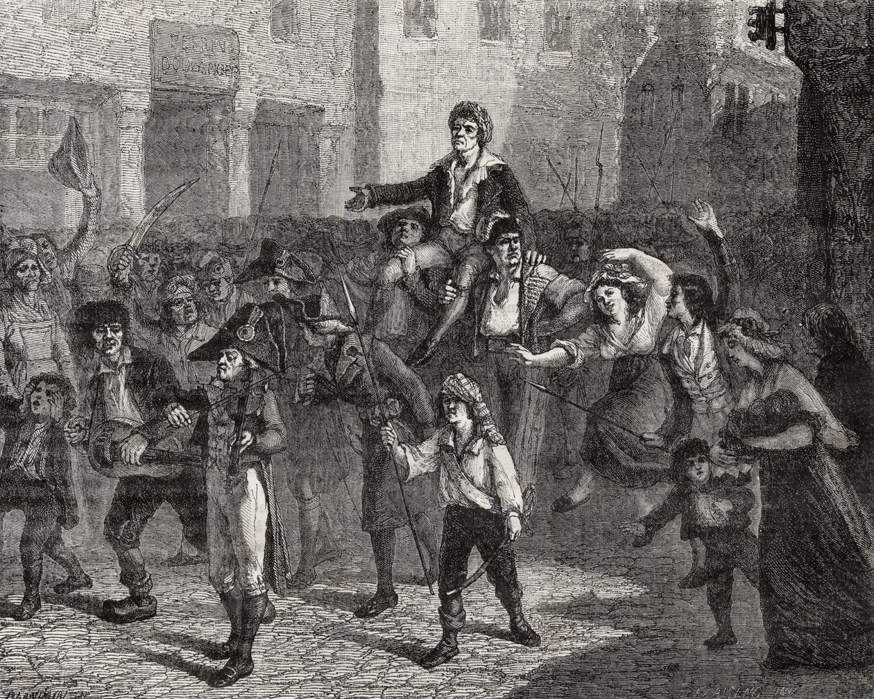 Le triomphe de Marat, 24 avril 1793, de 