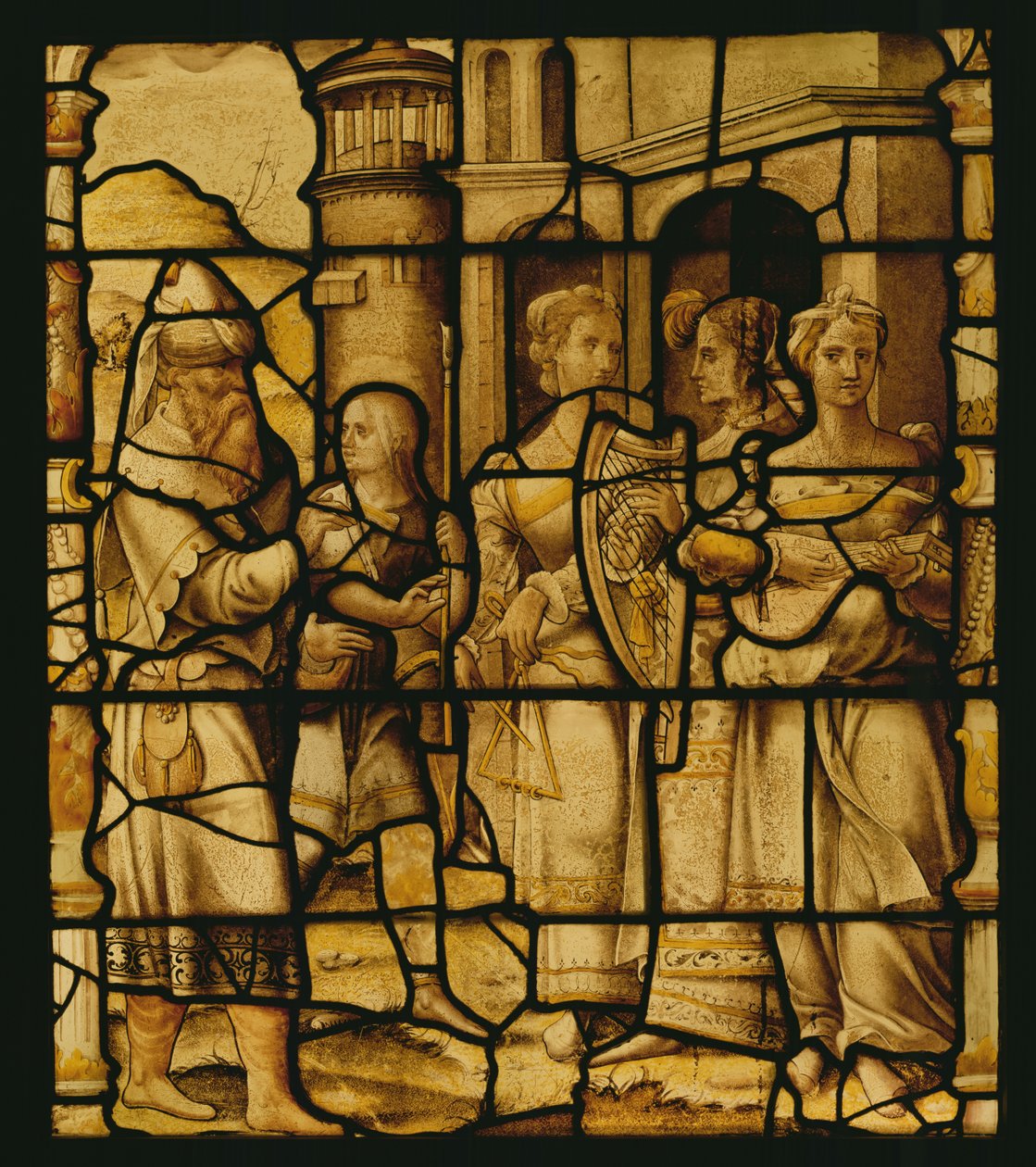 Le retour triomphal de David, de Notre-Dame du Val, Provins - French School