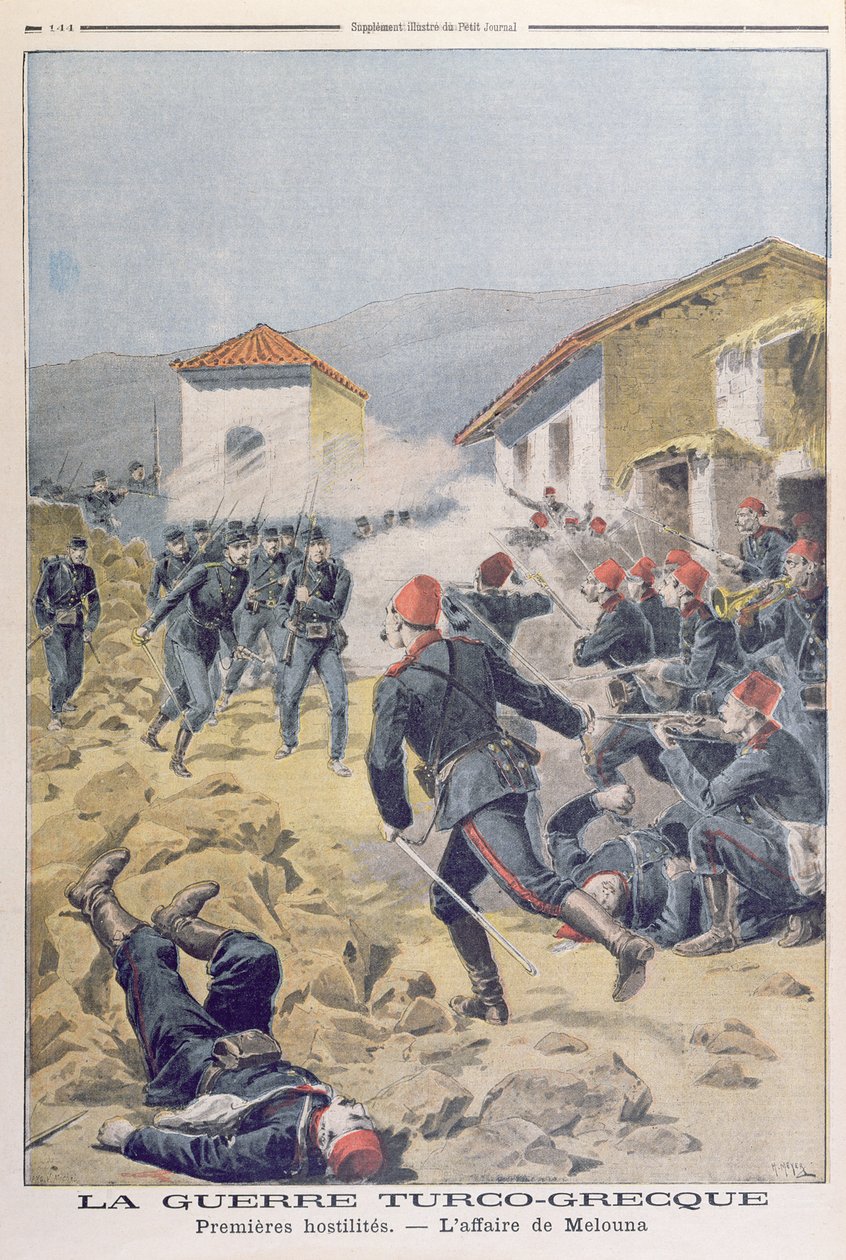 La guerre turco-grecque, de Le Petit Journal, mai 1897 - French School