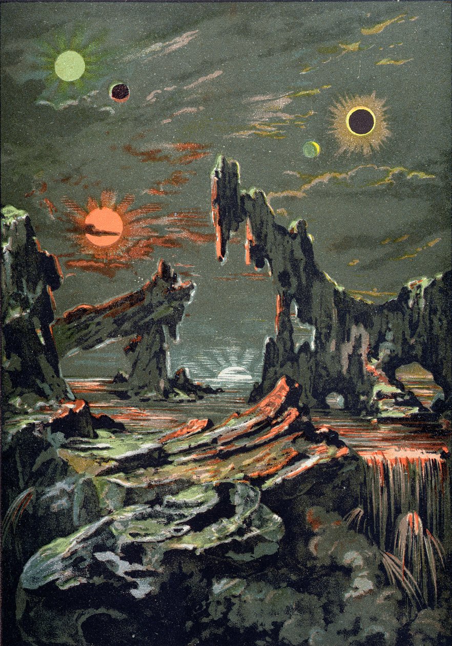Le Monde des Quatre Lunes et Quatre Soleils, illustration de L