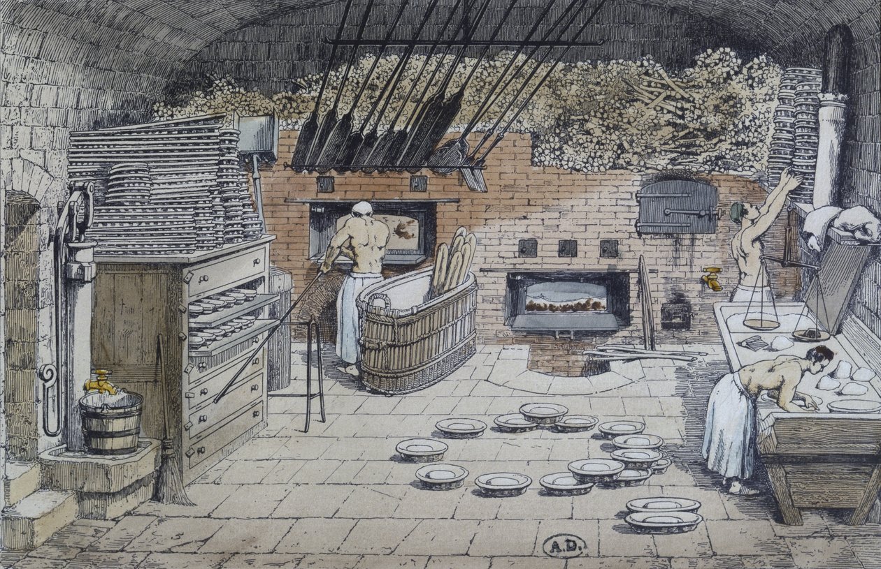 Le boulanger, illustration de la Revue de l