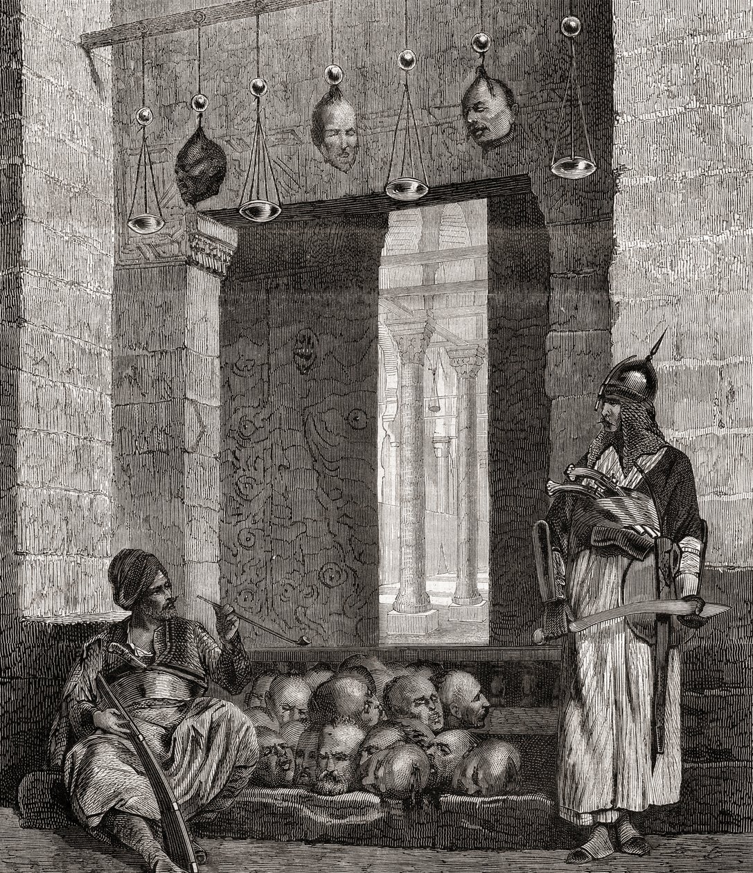 La porte de la mosquée El Assaneyn au Caire, Égypte, de "L