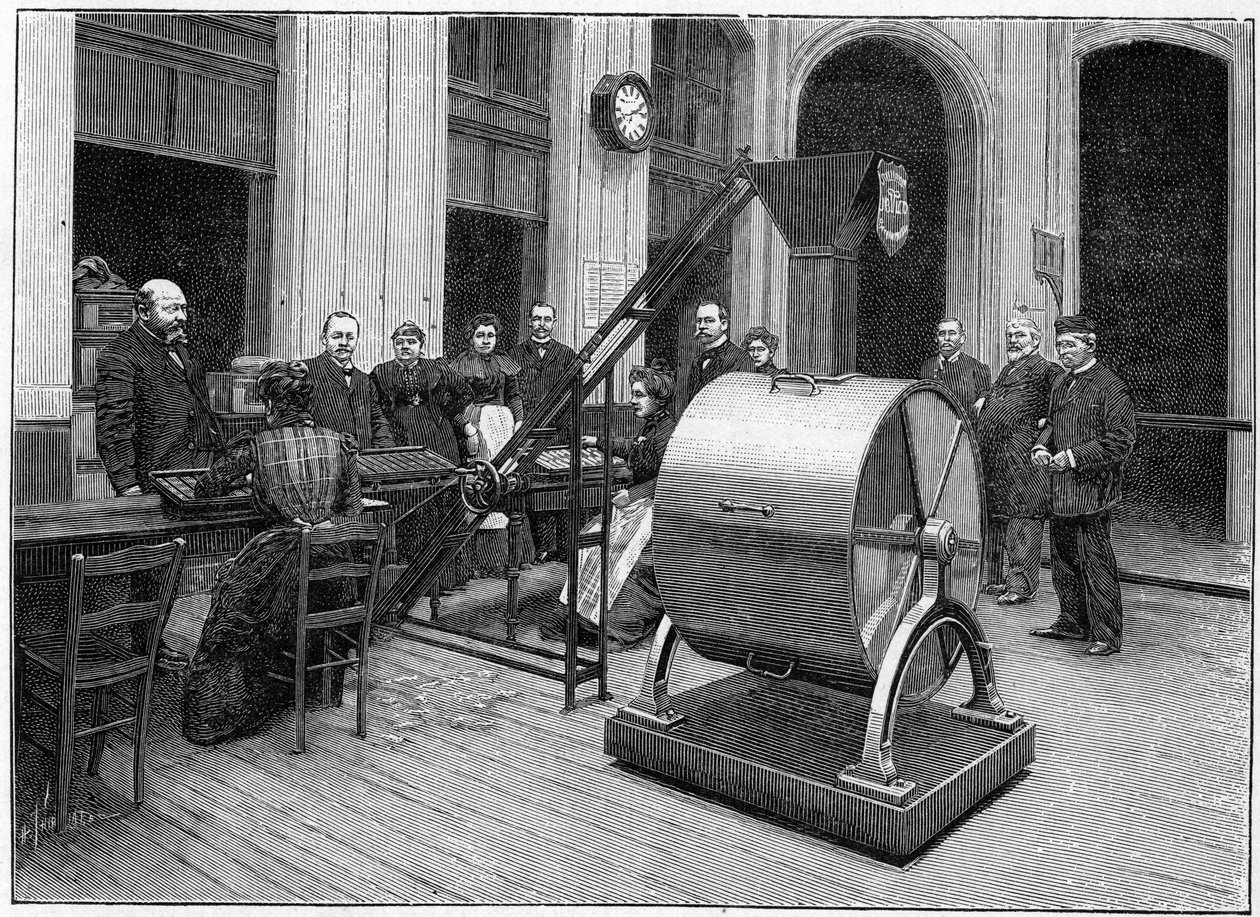 Le salon du Crédit Foncier en 1898 - French School