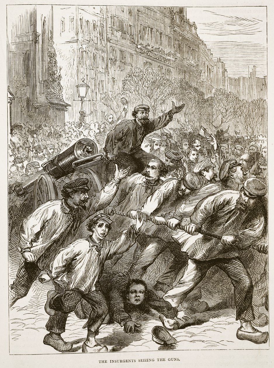 Les insurgés saisissant les canons, mars 1871, illustration de l