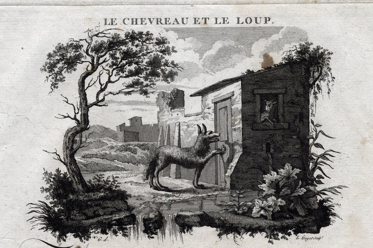 Le chevreau et le loup. Fable d