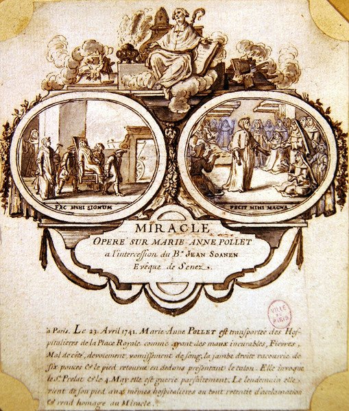 Le miracle de Marie-Anne Pollet, c.1741 - French School