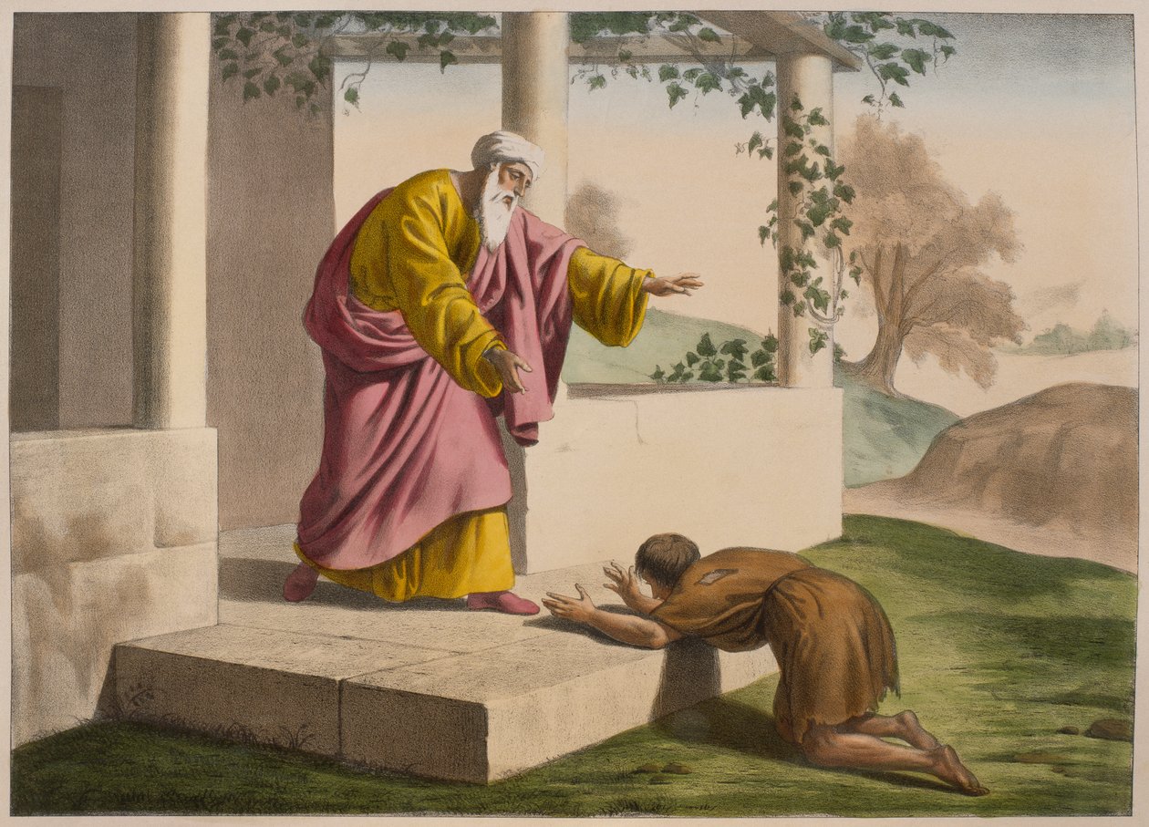 Le retour du fils prodigue, illustration du catéchisme L