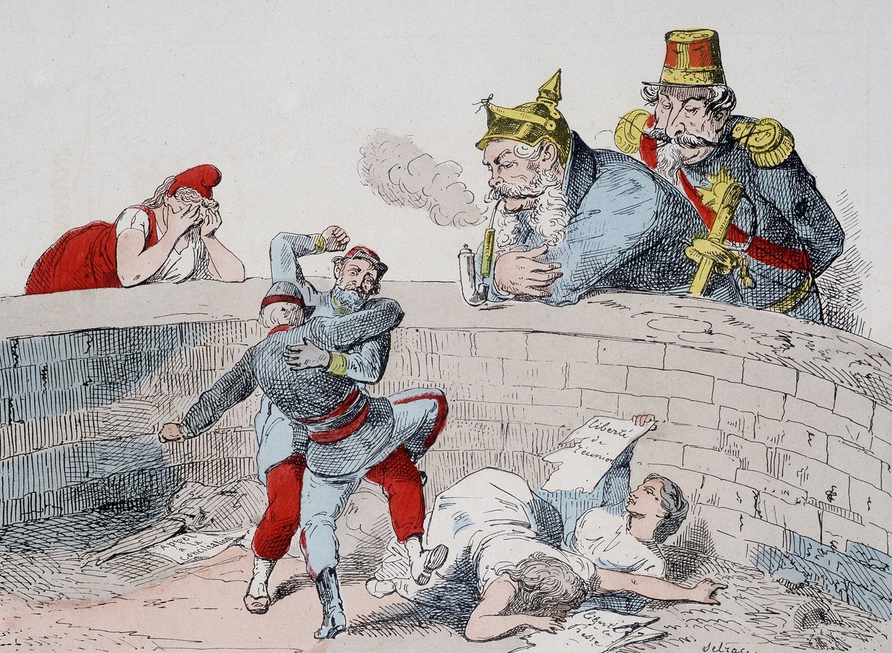 La situation - Gauillaume : Nous devons aider les fous, Badingue (Napoléon III) : Laissez-les faire mon frère, il sera temps d