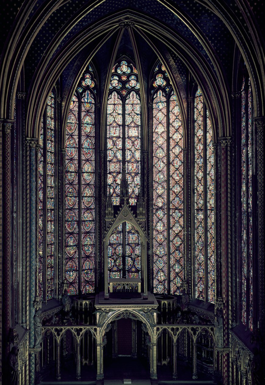 Le vitrail dans le chœur de la chapelle haute, 1246-48 - French School
