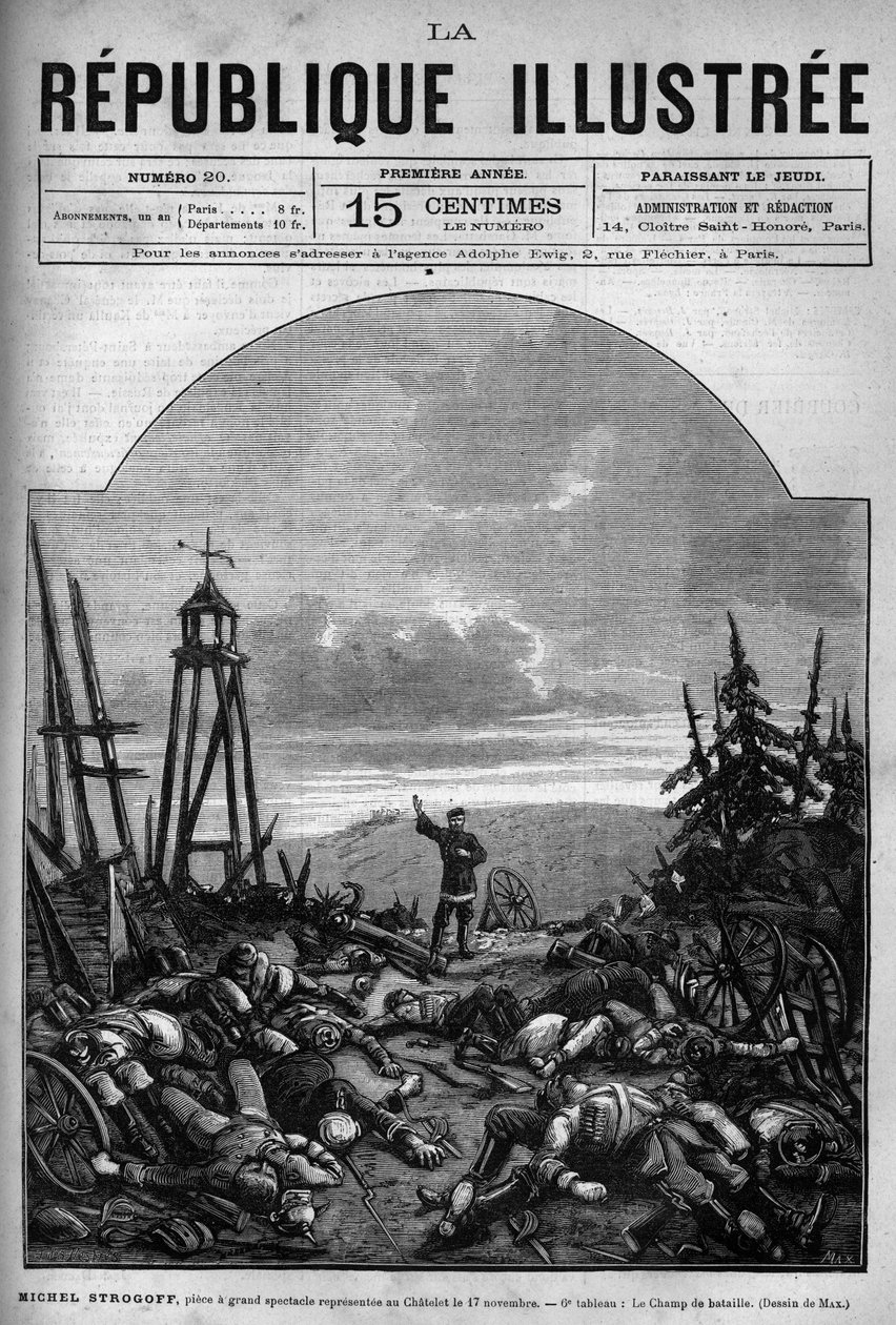 Représentation théâtrale : « Michel Strogoff » de Jules Verne (1828-1905) et Adolphe d