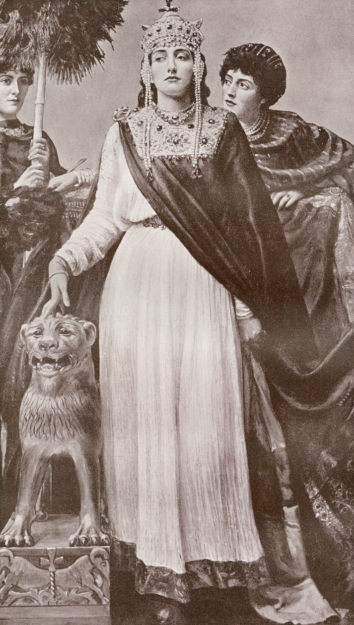 Théodora I, c. 500 - 548. Impératrice de l