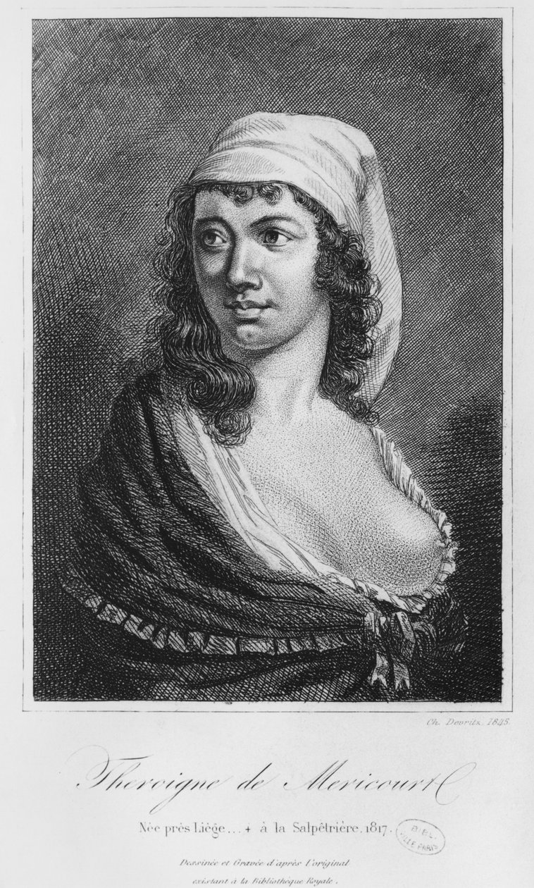 Théroigne de Méricourt, gravé par Charles Devrits - French School