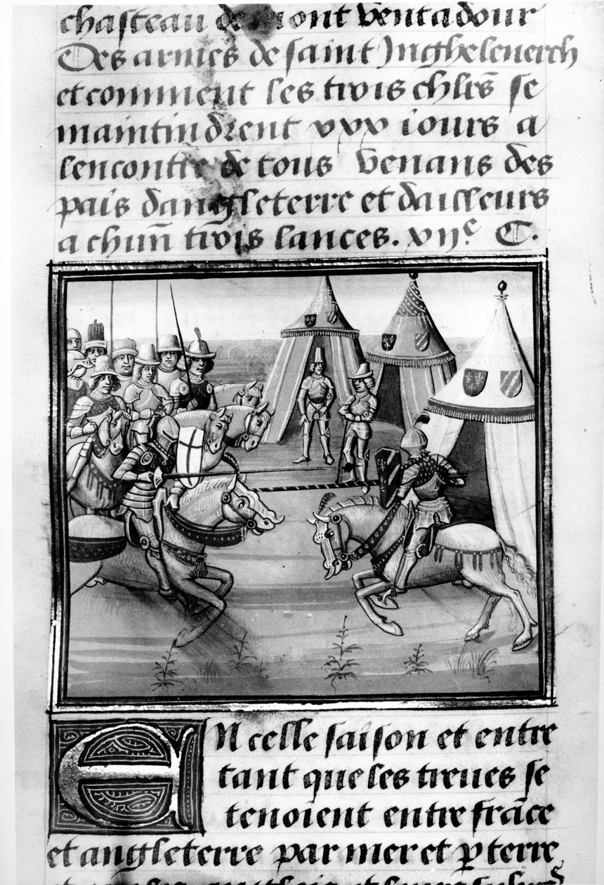 Tournoi de trente jours, des Chroniques de Froissart - French School