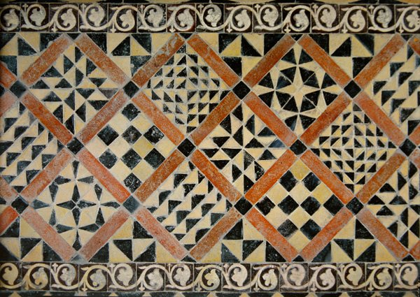 Carreaux de la chapelle de la Vierge - French School