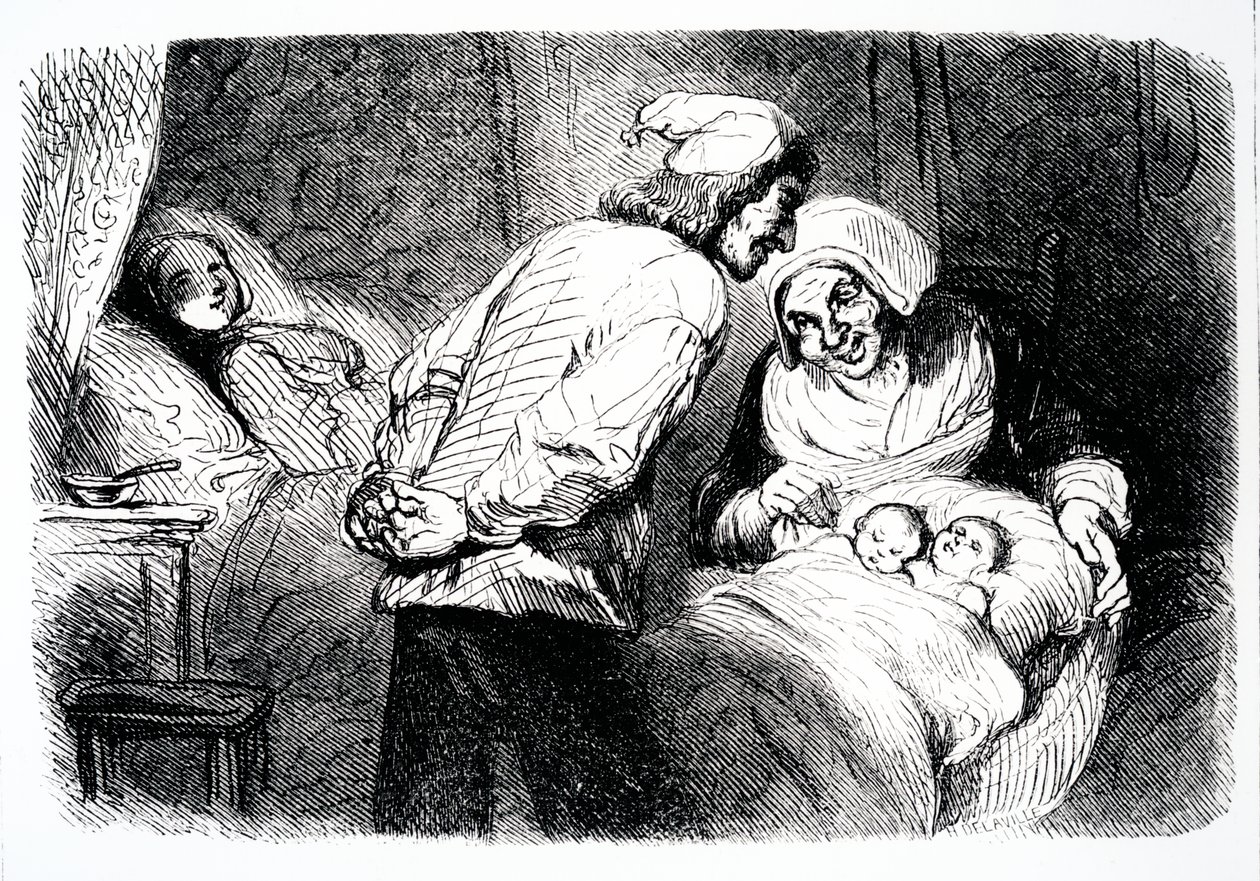 Page de titre de La Petite Fadette par George Sand, 1852 - French School