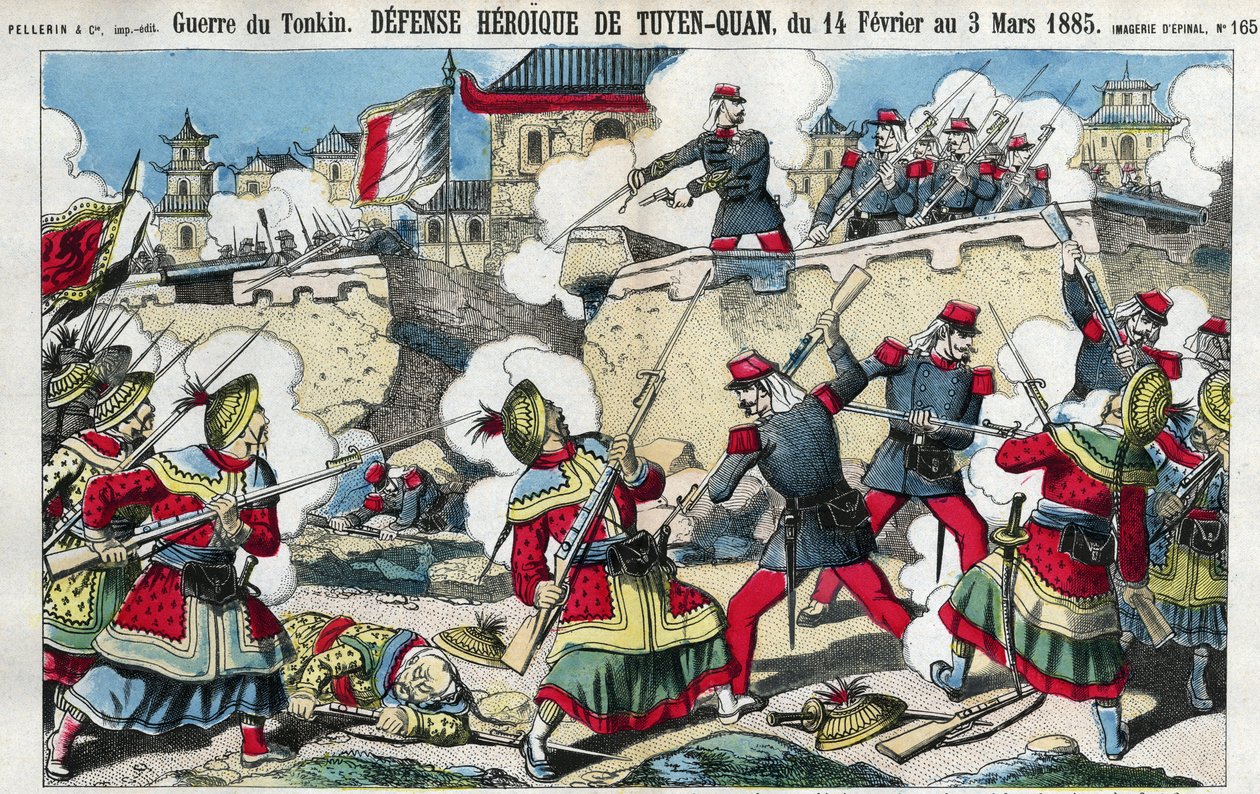 Guerre du Tonkin : la défense de Tuyen Quan, Vietnam du 14 février au 3 mars. - French School