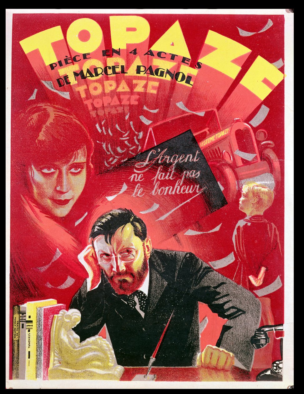 Topaze" vers 1935-39 (affiche) - French School