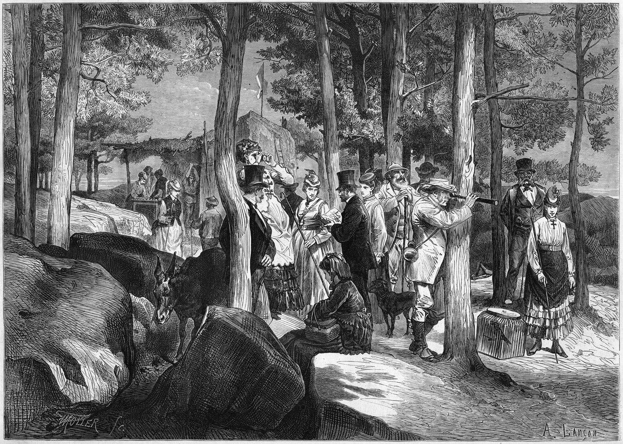 Touristes aux gorges d