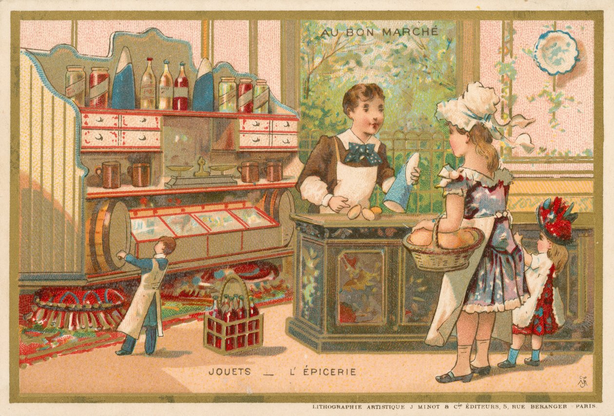 Jouets - épicerie (chromolitho) - French School