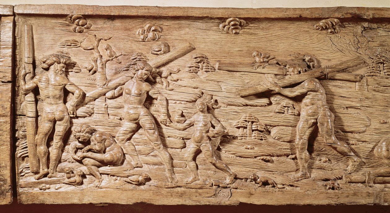 Commerce du bois du Brésil, vers 1550 - French School