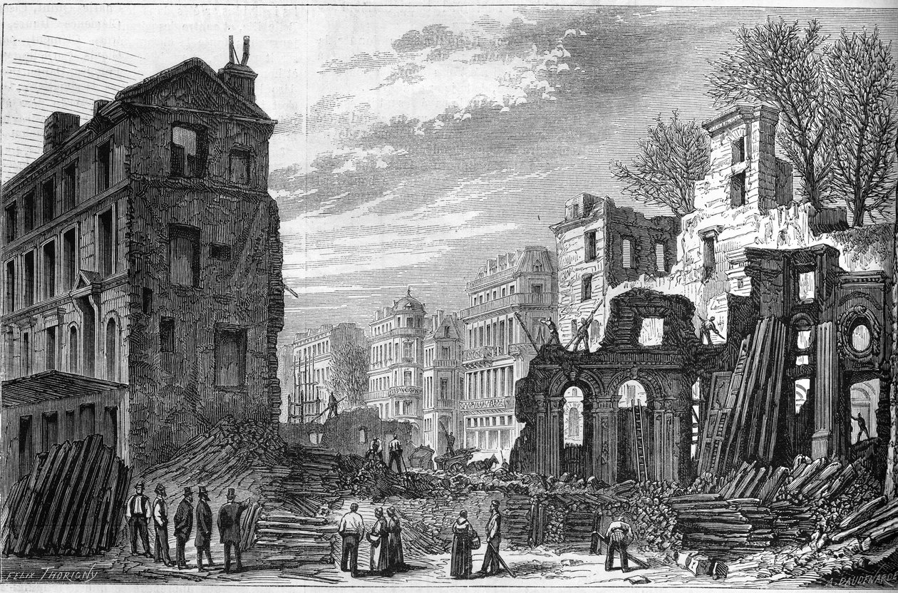 Transformations de Paris sous le Second Empire, Paris haussmannien : percement du boulevard Saint-Germain - French School