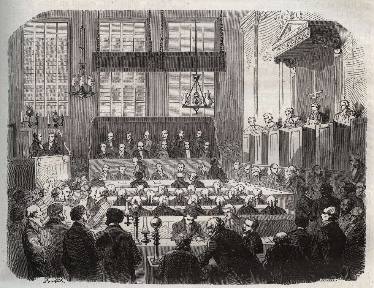 Procès de William Palmer, à la Cour criminelle centrale, mai 1856, pour empoisonnement de John Parsons Cook, à Rugeley - French School