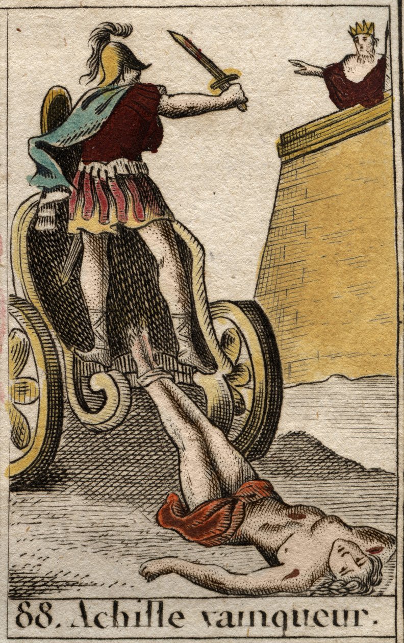 Guerre de Troie : Achille triomphant traînant le corps sans vie d