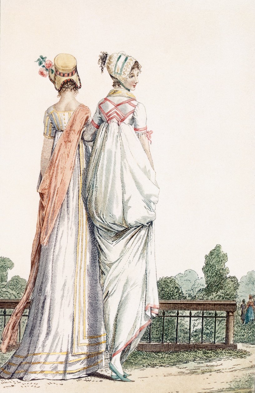 Deux dames en robes de promenade, 1796 - French School