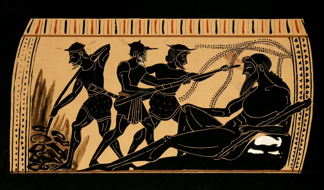 Ulysse et ses compagnons crevant l