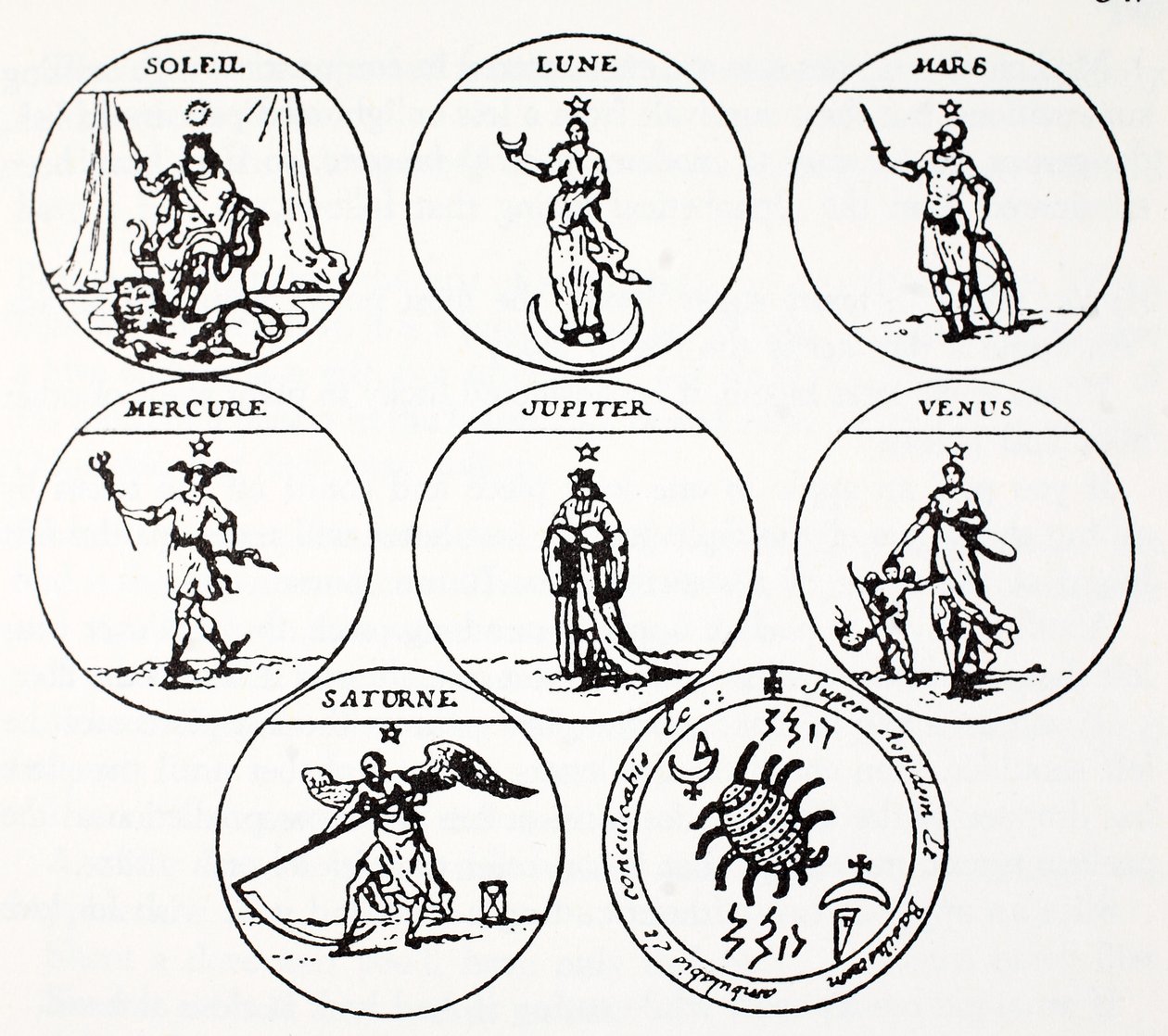 Divers types de talismans - French School