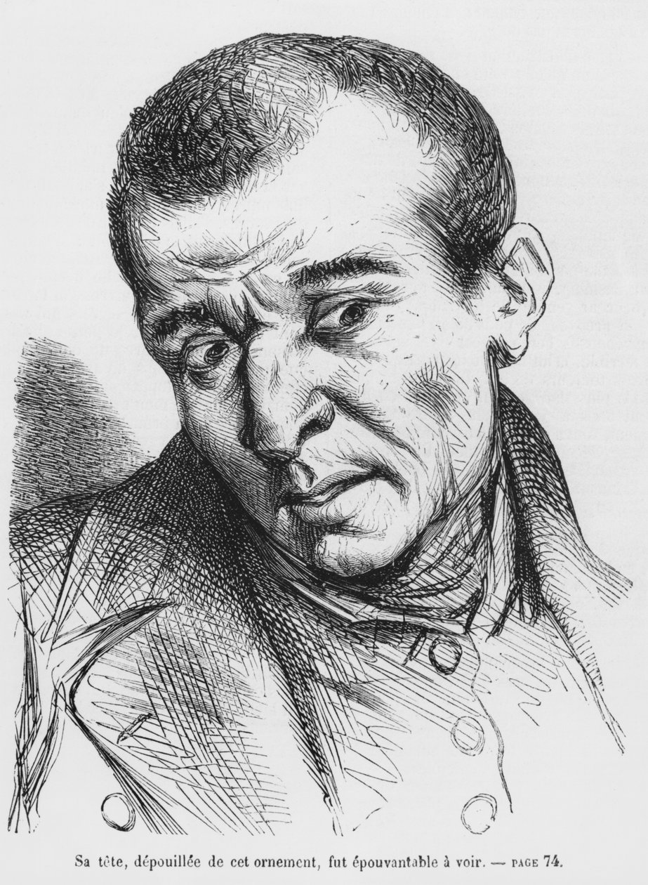 Vautrin arrêté et identifié, illustration de Splendeurs et Misères des Courtisanes par Honoré de Balzac, publié en 1867 - French School