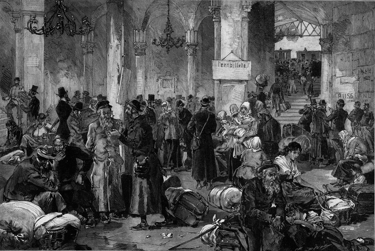 Vienne 1882, la Salle des Causes Perdues du Nord Fahn : le rapatriement des Juifs exilés après l