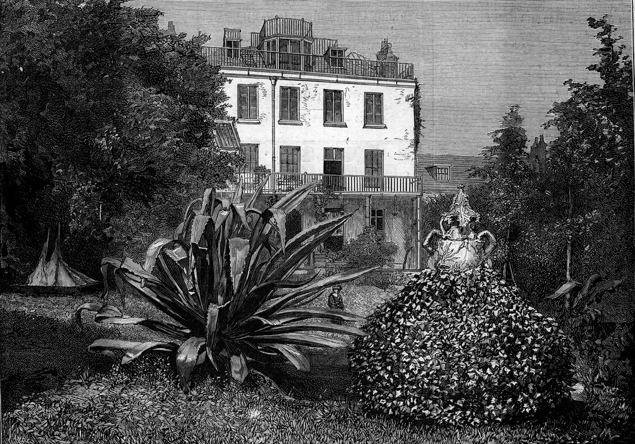 Vue de Hauteville House, résidence de Victor Hugo pendant son exil sur l