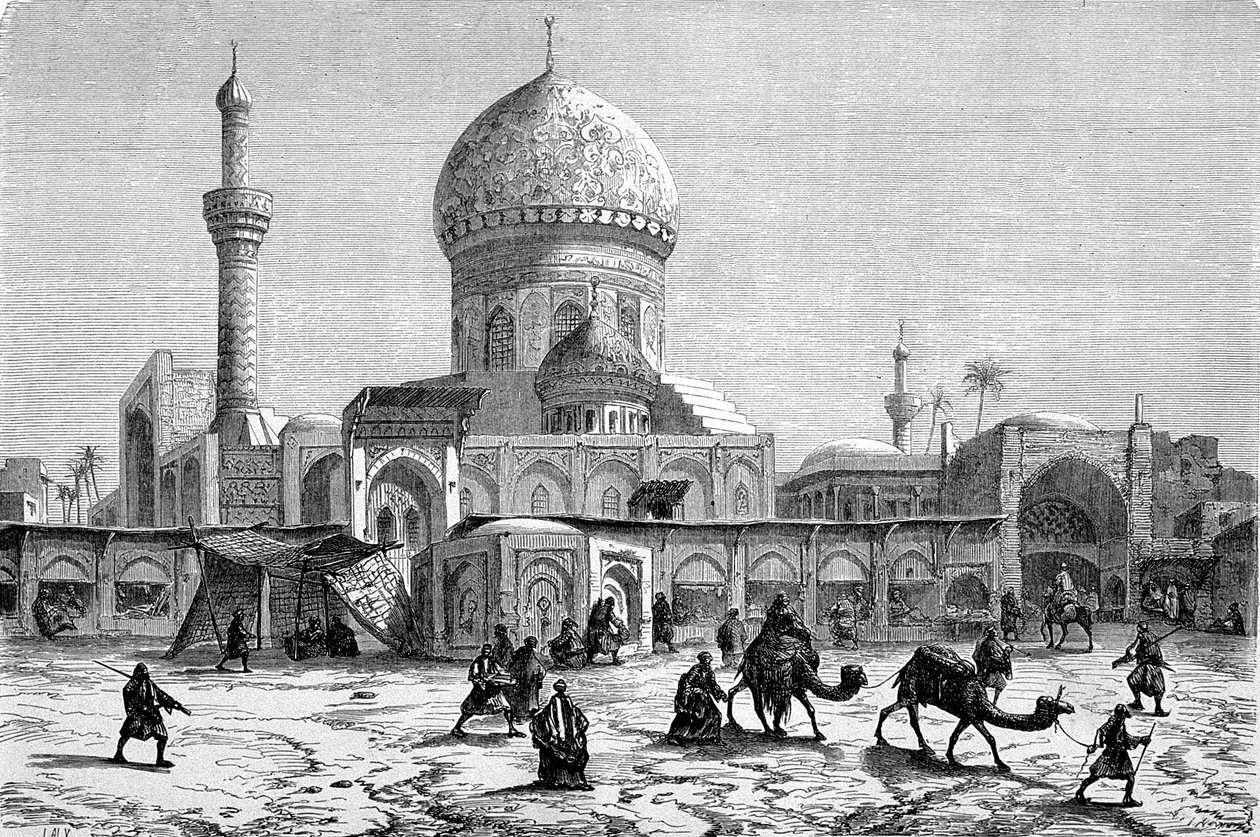 Vue du marché et de la mosquée Ahmet-Kiaia, Bagdad - French School