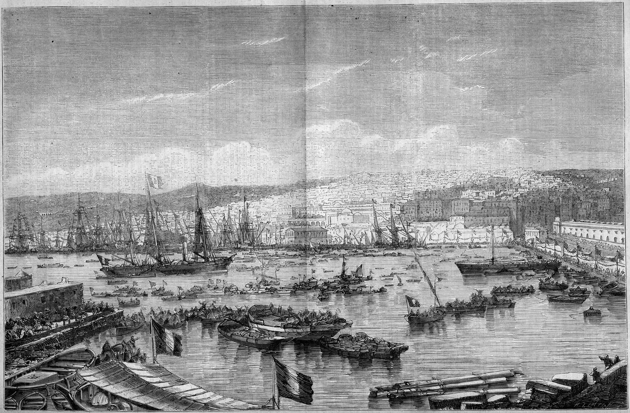 Vue de la ville et du port d