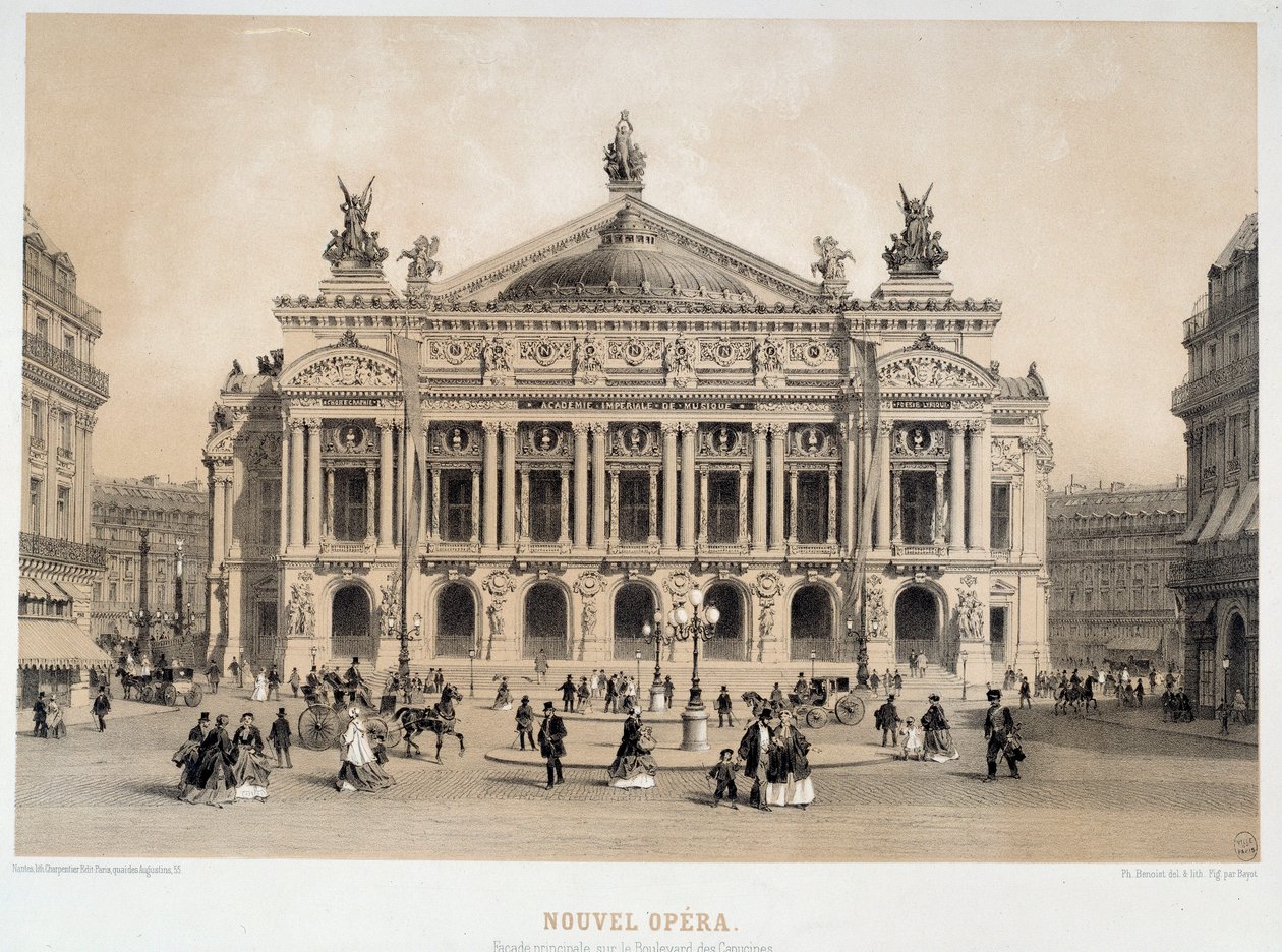 Vue de la façade de l