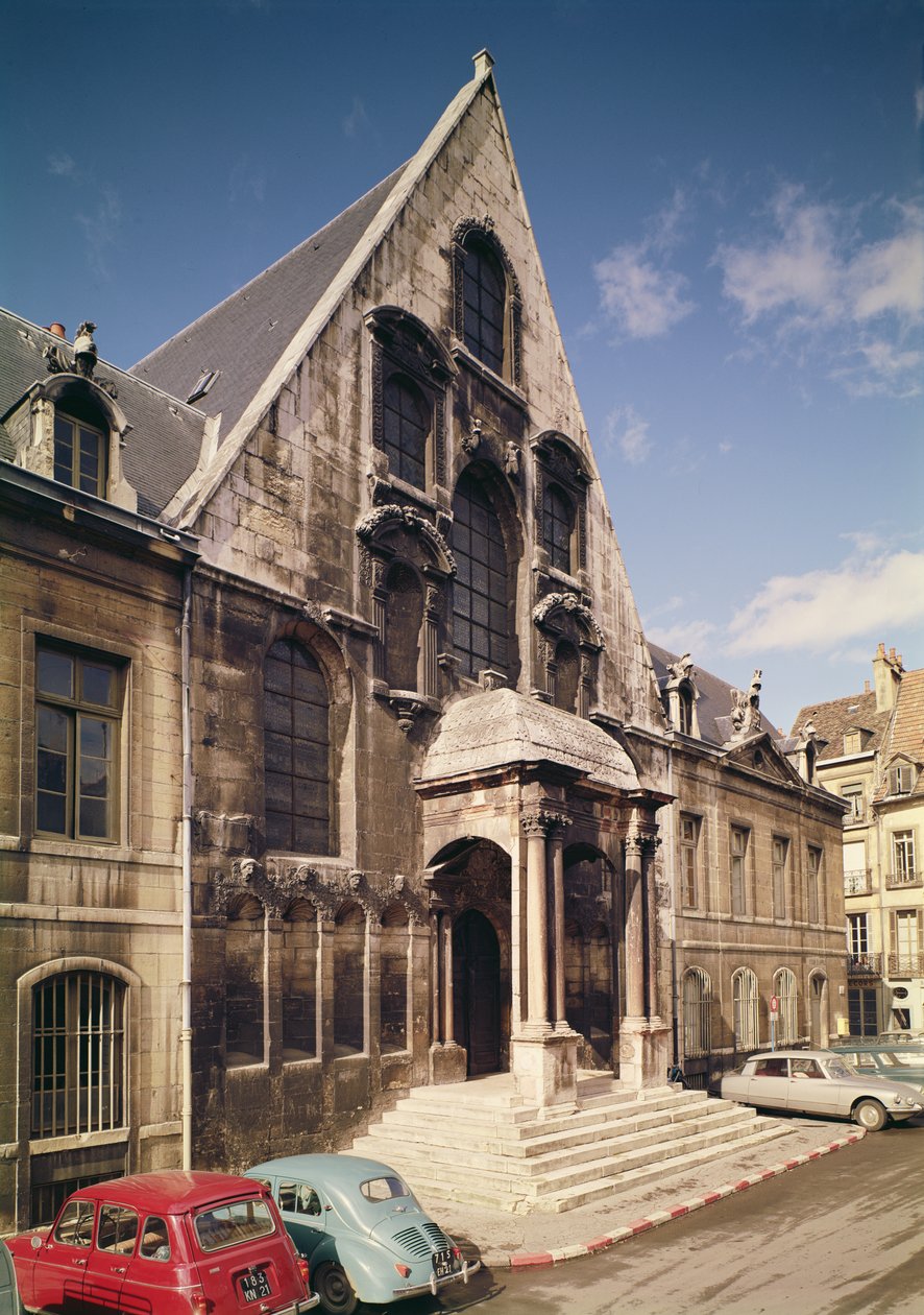 Vue de la façade du Palais de Justice, construit en 1572 - French School