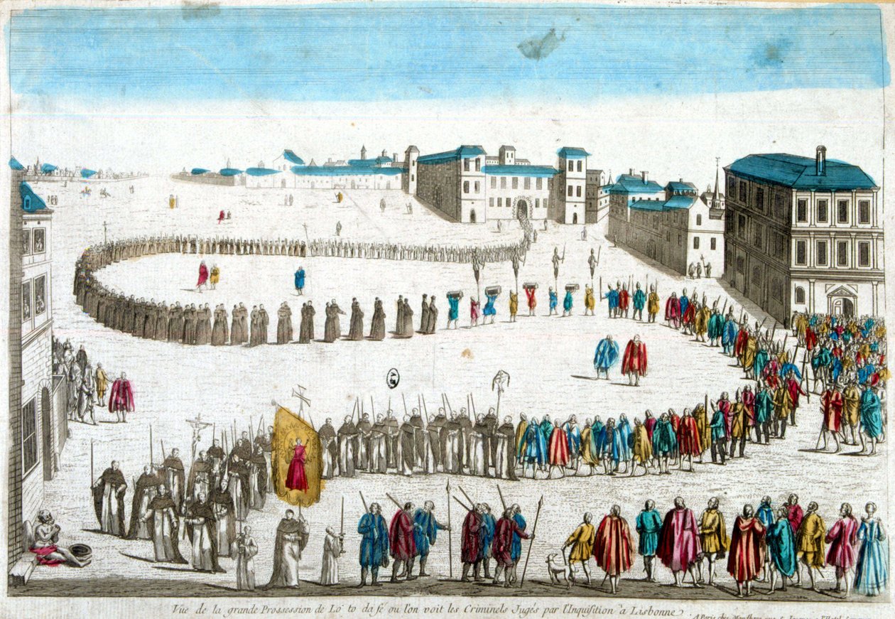 Vue de la grande procession de l