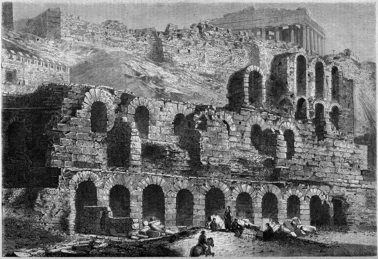 Vue des ruines de l
