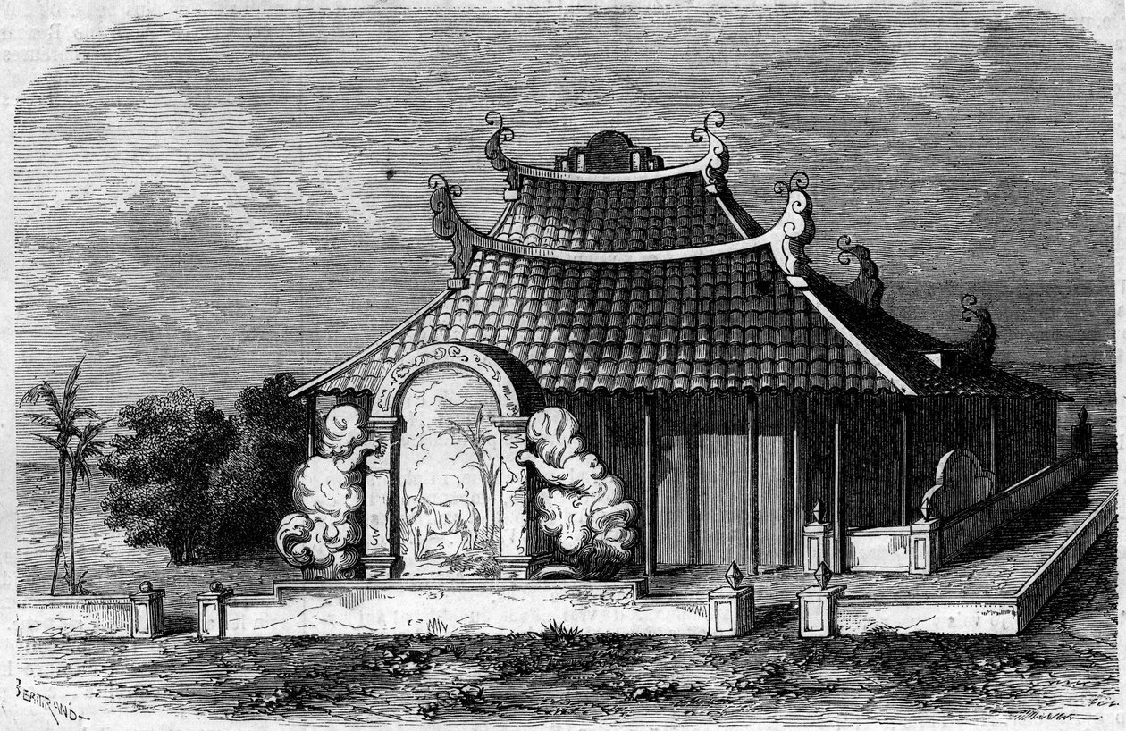 Vue de la tombe de Georges Pierre Pigneau de Behaine (1741-1799), évêque d