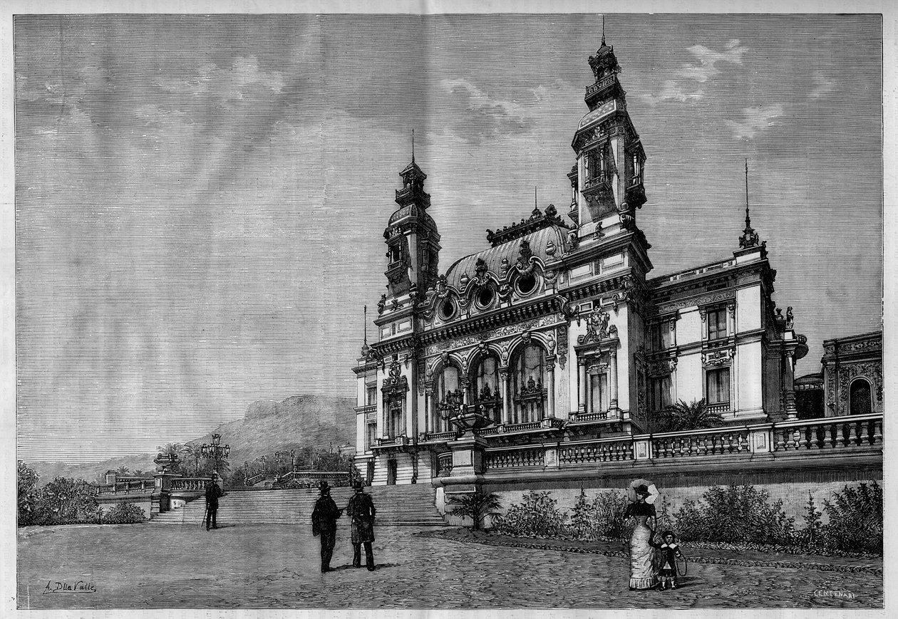Vue extérieure du casino de Monte Carlo - French School