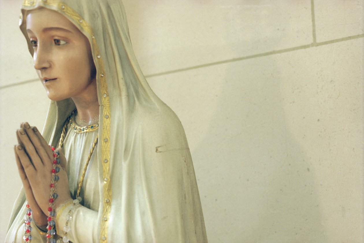 Vierge (bois peint) - French School