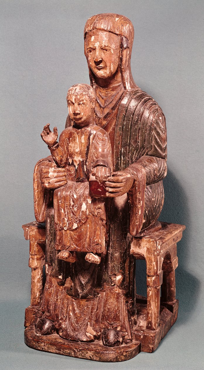 Vierge et Enfant (bois) - French School