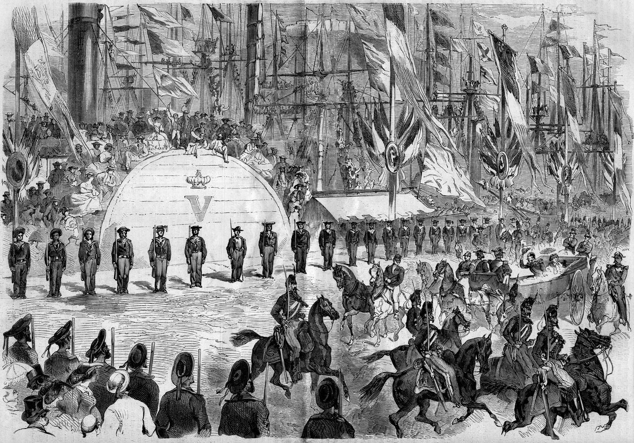 Visite de Napoléon III (1808-1873) et de l
