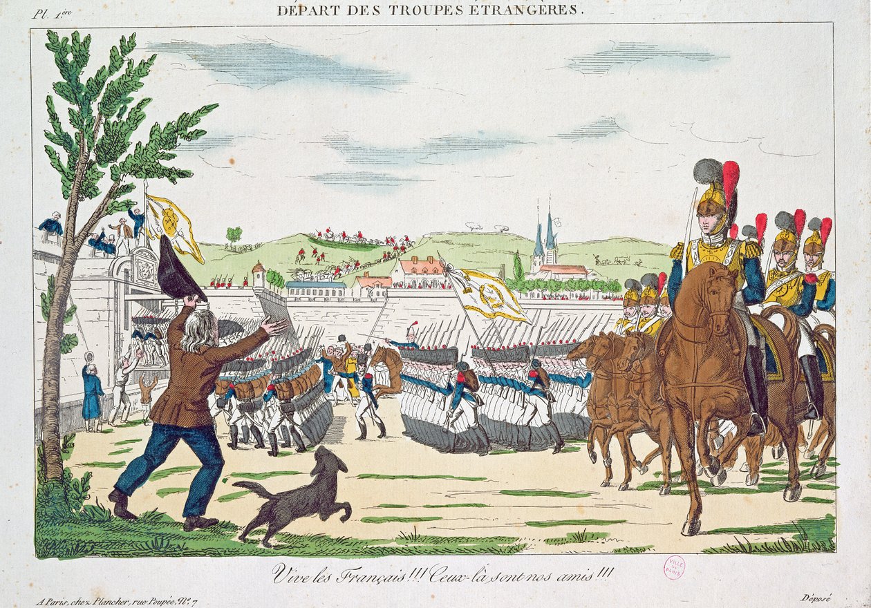 Vive les Français !, Départ des troupes étrangères, 1818 - French School