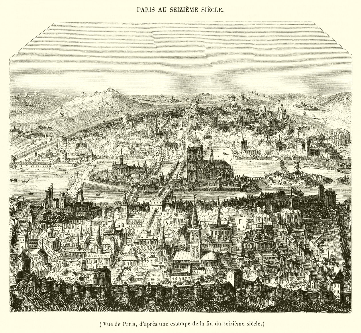 Vue de Paris, d
