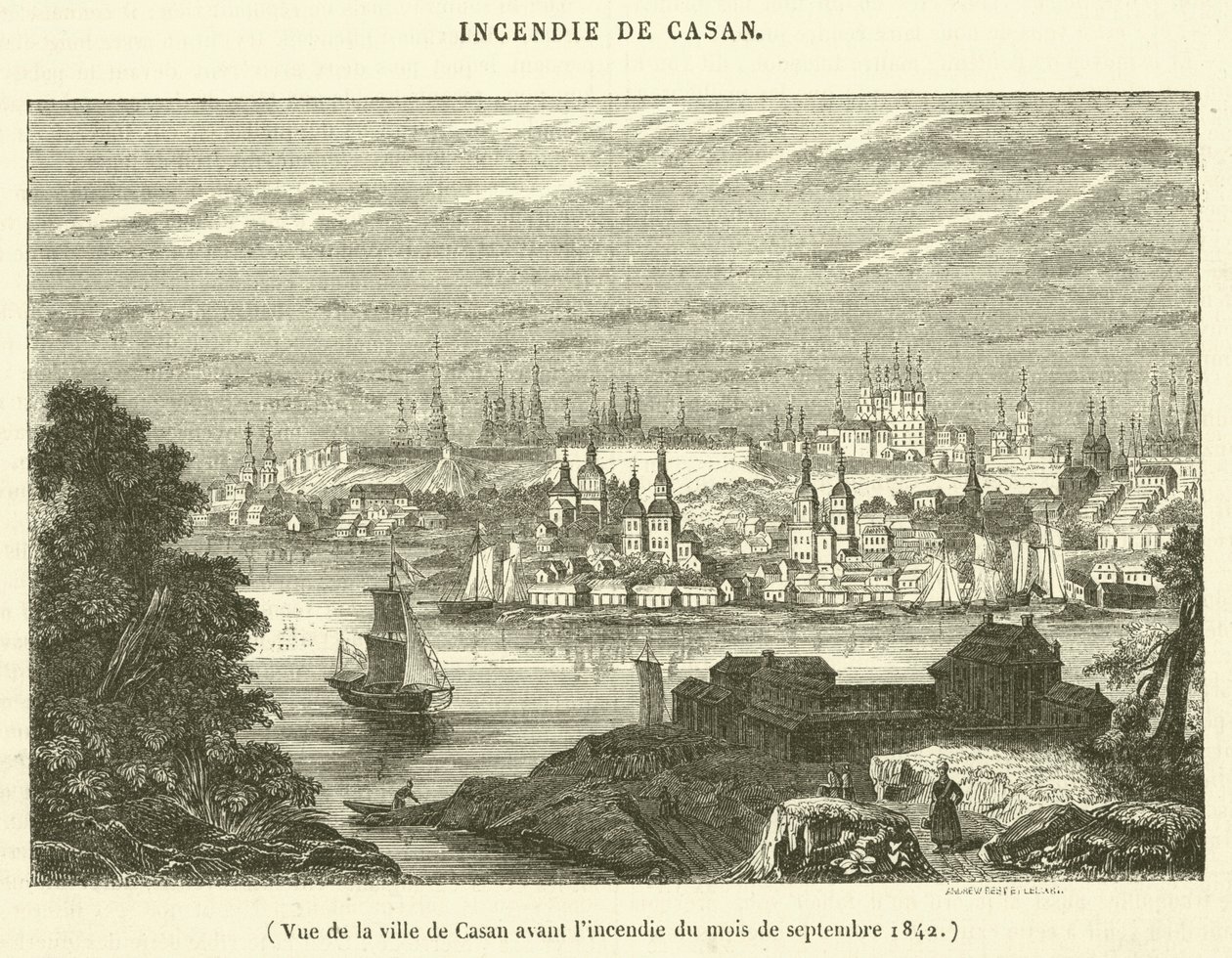 Vue de la ville de Casan avant l