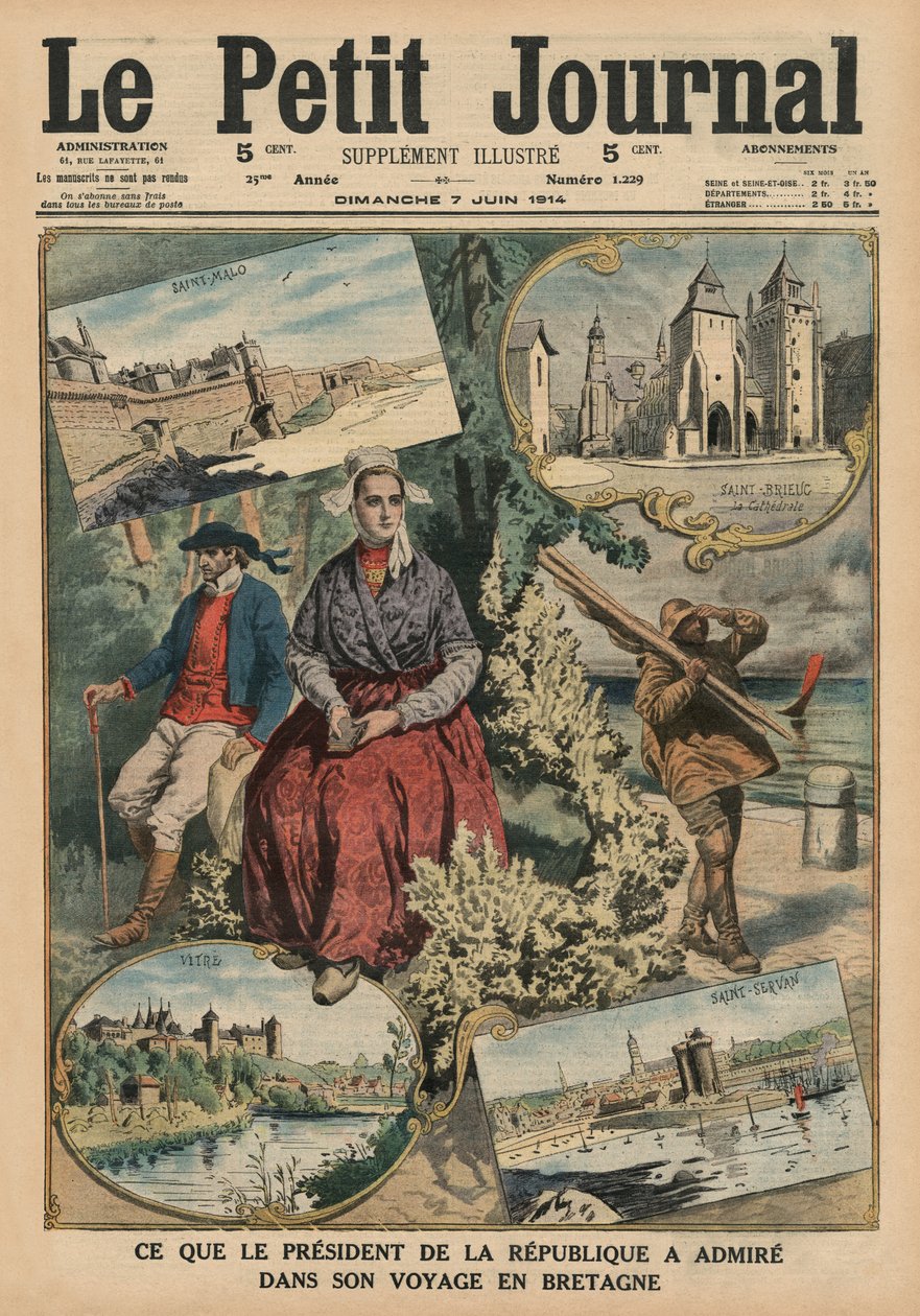 Ce que le Président de la République a admiré lors de son voyage en Bretagne, illustration de couverture de 