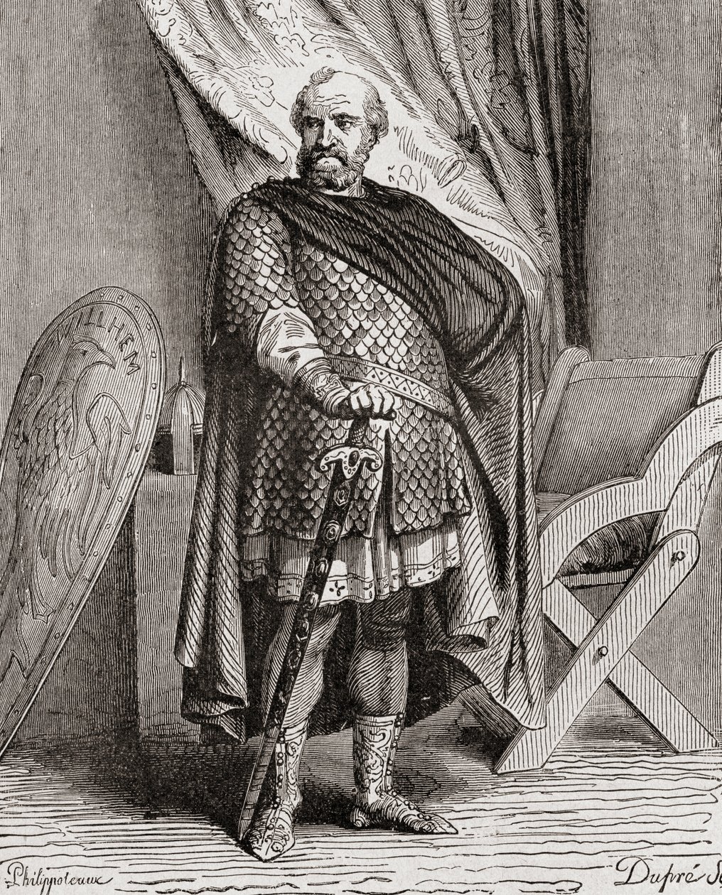 Guillaume I, de Histoire de France, c.1880 - French School