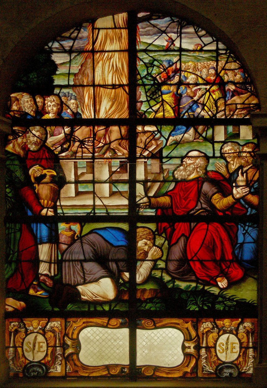 Fenêtre Charnier-8 représentant le sacrifice d